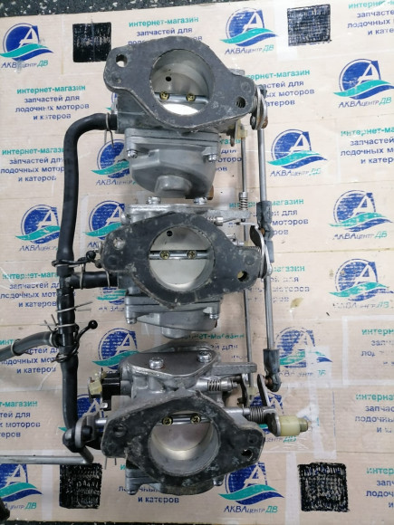б/у Yamaha 70 карбюраторы в сборе 6H3-14301-08-00,6H3-14302-08-00,6H3-14303-08-00 б/у Yamaha 70 карбюраторы в сборе 6H3-14301-08-00,6H3-14302-08-00,6H3-14303-08-00