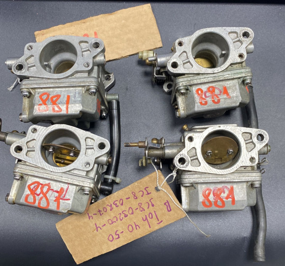 б/у Tohatsu M40 карбюраторы в сборе 3С8-03200-4, 3С8-03207-4