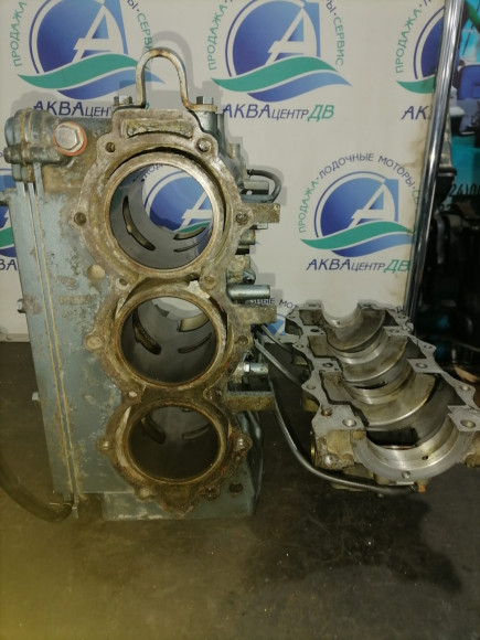 б/у Yamaha 60-70 блок цилиндров 6H3-15100-13-94 б/у Yamaha 60-70 блок цилиндров 6H3-15100-13-94