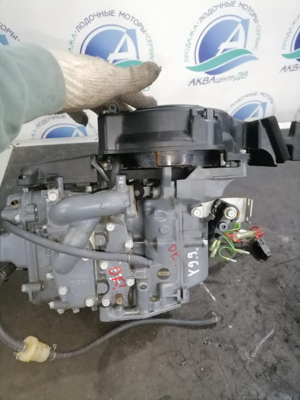 б/у Yamaha F9.9F мотоголовка в сборе с навесным оборудованием 6AU-W009B-00-1S
