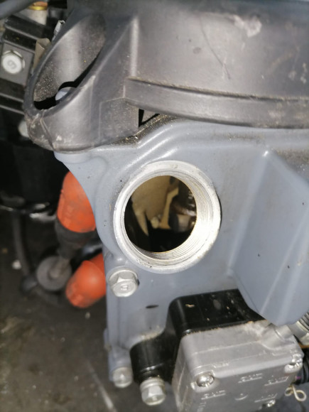 б/у Yamaha F9.9F мотоголовка в сборе с навесным оборудованием 6AU-W009B-00-1S