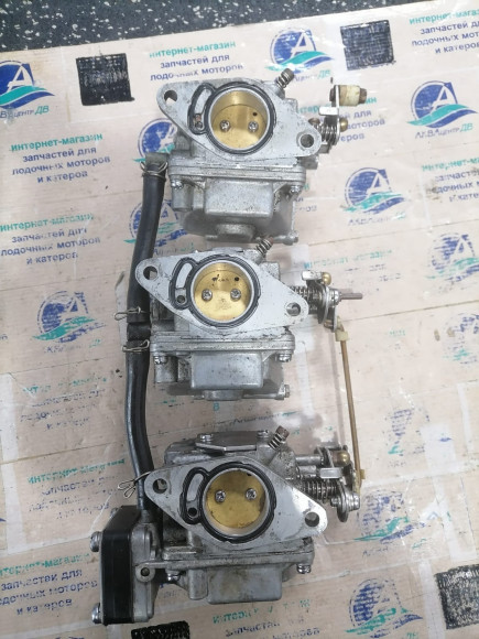 б/у Tohatsu 40 карбюраторы в сборе 3C8-03200-4,3C8-03207-4,3C8-03210-4