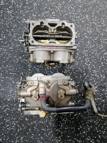 б/у Yamaha 140 карбюраторы в сборе 6F3-14301,6F3-14302