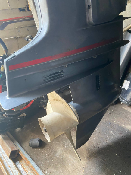 б/у Yamaha 115-140 л.с. Редуктор в сборе нога (UL) 6E5-45300